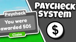 How To Make A Paycheck System in Roblox Studio *No Scripting*