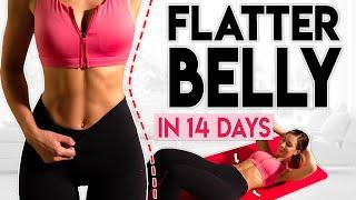 FLATTER BELLY in 14 Days  7 minute Home Workout