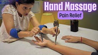 How to give Hand Massage  deep tissue massage With Asmr Sleepy Tingles