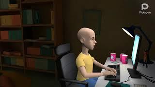 Caillou plays Roblox