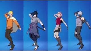 Naruto Skins Doing Fortnite Dances