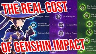 How much did it cost to get EVERYTHING in Genshin Impact? 3 year whale account update