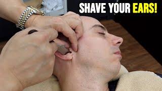 Ears nose and forehead shave  ASMR KOREAN TREATMENT