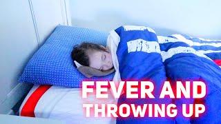 WOKE UP TO FEVER AND THROWING UP  Family 5 Vlogs