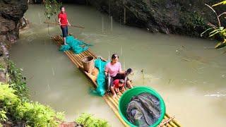 How to trap fish in cliffs to catch many big fish  wild - Chúc Tòn Bình