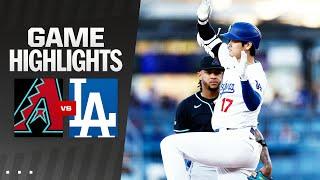 D-backs vs. Dodgers Highlights 7224  MLB Highlights