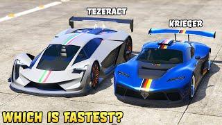 GTA 5 - PEGASSI TEZERACT vs BENEFACTOR KRIEGER - Which is Fastest?