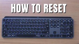 Logitech MX Keys S - How To Reset 2023