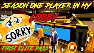 SEASON ONE IN MY GAME  FREE FIRE FIRST ELITE PASS PLAYER SURYA BHAI VS FIRST ELITE PASS PLAYER