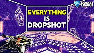 Rocket League but EVERYTHING is Dropshot tiles