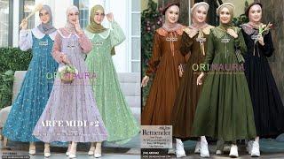 55+ MODEL DRESS MUSLIMAH SIMPLE KEKINIAN TERBARU 2022