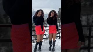 Dance on Ye Ishq Haiiiii… ️ #twins #chinkiminkicomedy #dance #snow