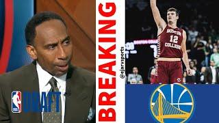 Stephen A. BREAKING Warriors select Quinten Post with No. 52 pick in Round 2  NBA Draft 2024