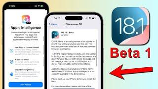 iOS 18.1 Beta 1 обновление включает ИИ от Apple Apple Intelligence уже в iOS 18 тестируем ИИ Apple