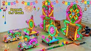 Big DJ Truck Ganesh Murti Gauri DJ Light  Kaalimaiya DJ Trolley Durga Puja Mini DJ Radha Krishna