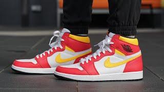 AIR JORDAN 1 HIGH Light Fusion Red REVIEW & ON-FEET - Unnecessary Hate on an AWESOME Colorway?