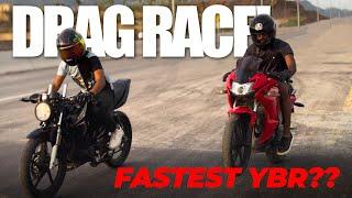 YBR 125 vs KPR 200 Drag Race  GS500 vs GS500  Fastest YBR?