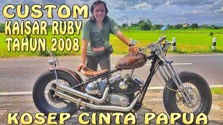 ADIKNYA HARLEY DAVIDSON KASIAR RUBY CUSTOM BERKONSEP PAPUA DAMAI