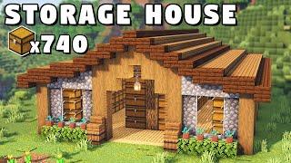 Minecraft Ultimate Storage House Tutorial How to Build