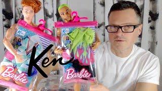 BARBIE KEN DOLL FASHION PACKS 2022 HBV39 HBV40 mask & black athleisure pants UNBOXING REVIEW FIT