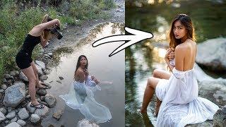 River PhotoShoot Behind The Scenes How I Take Natural Light Portraits