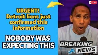 OUT NOW NFL CONFIRMS SEE WHAT DETROIT JUST REPORTED DETROIT LIONS NEWS TODAY