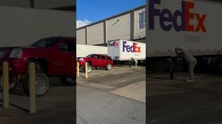 Squatted Trucks Pulls Tractor Trailer