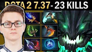 Outworld Destroyer Gameplay Miracle with 23 Kills and Vyse - Dota 2 7.37