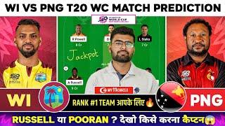 WI vs PNG Dream11 WI vs PNG Dream11 Prediction West Indies vs Papua New Guinea T20 WC Team Today