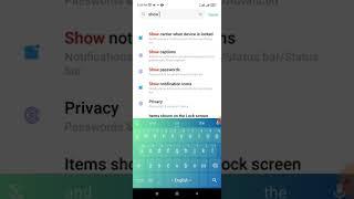 How to display characters briefly as you type show Password mode enable on Xiaomi Android phone