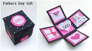  Surprise  Fathers Day Gift Box • How to make fathers day explosion box • gift for fathers day