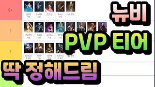 검은사막PVP 직업추천 티어 순위 가이드입문 종결판