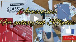 TAB ACCESSORIES tab S9 FE PLUS ️ & process to apply tempered glass