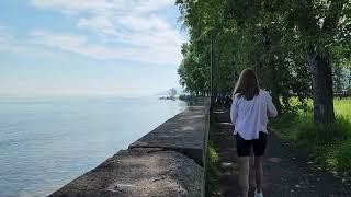 Lake Baikal Irkutsk Russia Slyudyanka Railway Station 바이칼 호수 남쪽 슬류쟌카 역 주변 모습