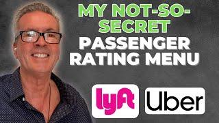 My Not-So-Secret Passenger Rating Menu What Ticks You Off?