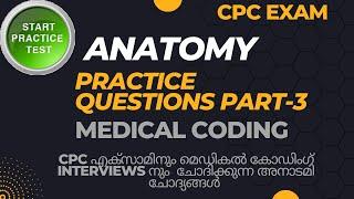 Anatomy practice questions part-3medical coding