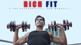 SIX TOP SUPERSET FULL ARM WORKOUT