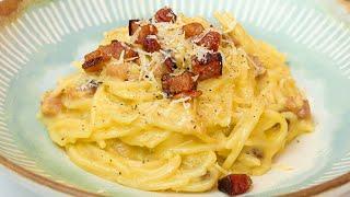 COMO FAZER CARBONARA IGUAL DE RESTAURANTE DE RICO  MACARRÃO A CARBONARA  Nandu Andrade