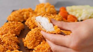 SUPER TASTY and HEALTHY crispy chicken in the oven  Chicken breast nuggets