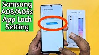 Samsung A05  A05s App Lock Setting  Secure folder lock