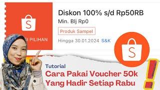 CARA PAKAI VOUCHER SHOPEE 50RIBU UNTUK TOP CREATOR SHOPEE VIDEO - DISKON 100% UNTUK TOP CREATOR