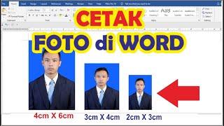 Cara mencetak foto ukuran 4x6 3x4 dan 2x3 dengan MS Word