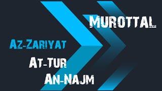 surat Az-Zariyat  Surah At-Tur   Surah An-Najm