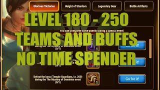 Hero Wars - Laras Glory - Temple Guardians LVL 180 to LVL 250 #herowars #хроникихаоса