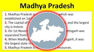 10 lines on Madhya Pradesh in English  10 lines essay on MP  Madhya Pradesh par 10 lines