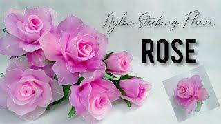 How to Make Nylon Stocking Flowers Rose  Tutorial Mawar dari Kain Stoking