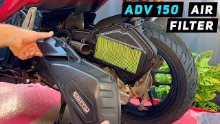 Honda ADV 150 - Air Filter Service Upgrade filter  Mitchs Scooter Stuff