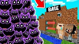 RETO DE LA BASE VS 1000000 CATNAP  BASE BEBE NOOB VS SMILING CRITTERS en MINECRAFT