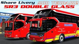 SHARE MOD & LIVERY JRGHALMAHERA MOD SR3 XHD DOUBLE GLASS  MOD TERBARU BUSSID FREE