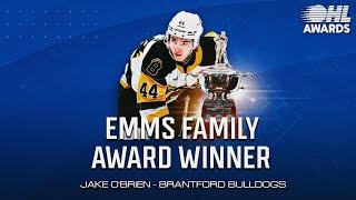 Brantford Bulldogs’ Jake O’Brien claims Emms Family Award as OHL Rookie of the Year